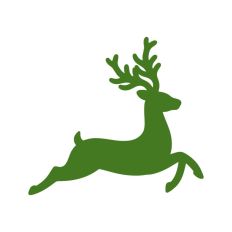 Deer Buck Stag Antlers Christmas Reindeer Winter Sleigh