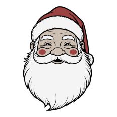 Santa Face Father Christmas Winter