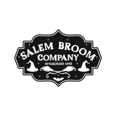 Salem Broom Company Witch Halloween Hat Broom Quote