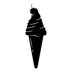 Whipped Ice Cream with Cherry