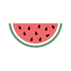 Seeded Watermelon Slice