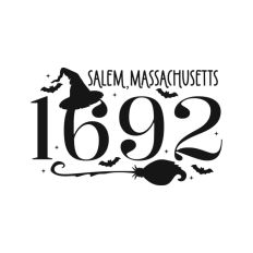Salem 1692 Witch Halloween Hat Broom 