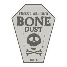 Bone Dust Potion Bottle Label Halloween Witch
