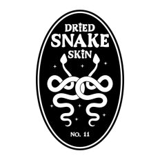 Dried Snake Potion Bottle Label Halloween Witch 