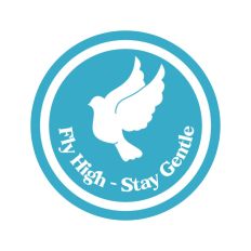 Fly High Stay Gentle Dove Circle