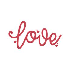 Love Script Text Valentine's Day Quote