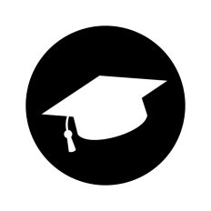 Graduation Cap Circle