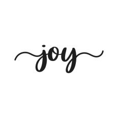 Joy Script Text Words Christmas