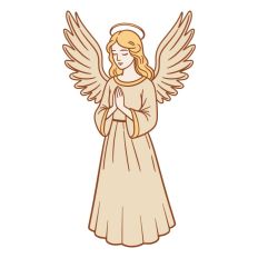 Praying Angel Christmas Christian Jesus Religion Church