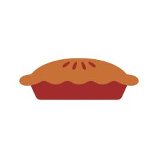 Pie Outline Icon Food Baking Cooking