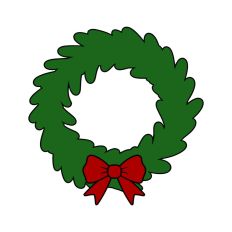 Festive Christmas Wreath Bow Bells Winter