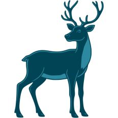 Reindeer Christmas Sleigh Santa Festive