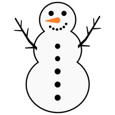 Happy Snowman Christmas Winter Snow