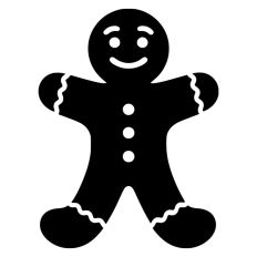 Gingerbread Christmas Man Woman Cookie 