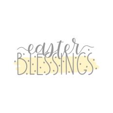 Easter Blessings Quote Spring Bunny