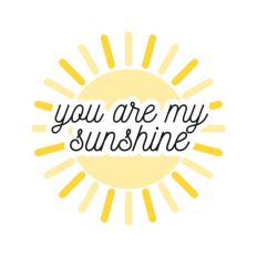 You Are My Sunshine Sunny Sun Summer Vacation Sunglasses