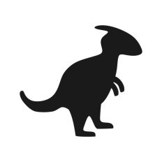Standing Dinosaur Silhouette
