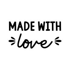 Made With Love Craft Quote Script Handmade Crafter