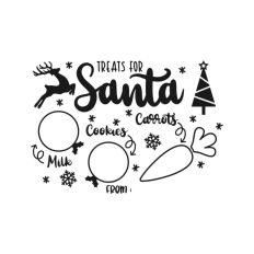 Plate For Santa Reindeers Christmas Eve Milk Cookies