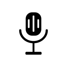 Microphone on stand