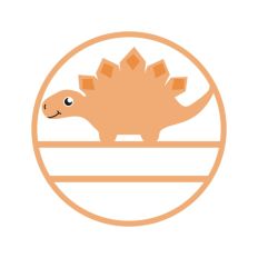 Round Dino Frame
