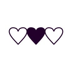 Row of Hearts