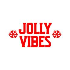 Jolly Vibes Christmas Quote Script Text
