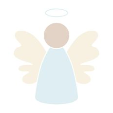 Angel Hand Drawn Christmas Wings Halo