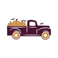Fall Autumn Pumpkin Truck Halloween
