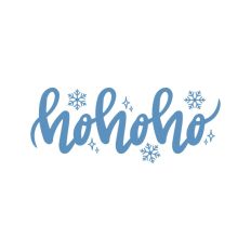 Ho Ho Ho Christmas Santa Quote Text Script