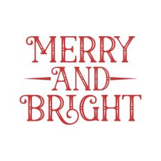 Merry And Bright Christmas Santa Quote Text Script