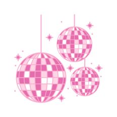 Set of Hanging Disco Balls