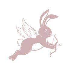 Cupid Bunny Pink Valentine's Day Bow and Arrow