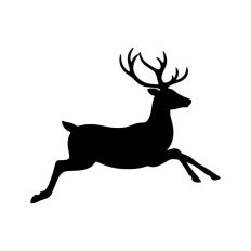 Stag Deer Reindeer Shape Silhouette Christmas Animal
