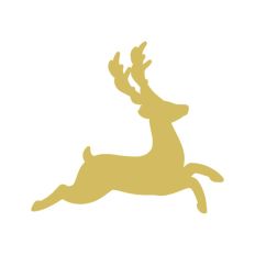 Deer Buck Stag Antlers Christmas Reindeer Winter Sleigh