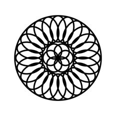 Floral Mandala Circle