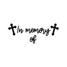 In Memory Of Cross
