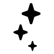 Three Sparkle Stars