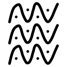 3 Wavy Lines