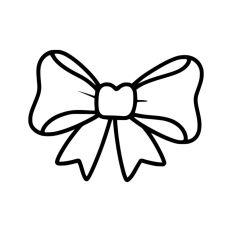 Ribbon Bow Hand Drawn Doodle