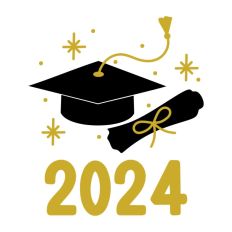 Graduation Diploma and Cap 2024