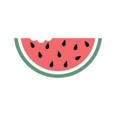 Bitten Watermelon Slice