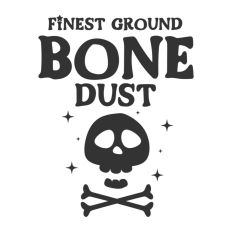 Bone Dust Potion Bottle Label Halloween Witch