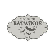 Batwings Potion Bottle Label Halloween Witch