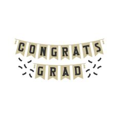 Congrats Grad Banner Confetti