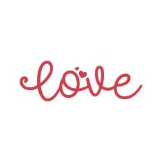 Love Script Text Valentine's Day Quote