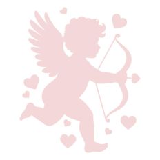 Cupid With Bow And Arrow Hearts Valentine's Day