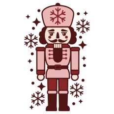 Nutcracker Christmas Festive Holiday Snowflake Sparkles