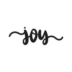 Joy Script Text Words Christmas