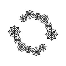 Spider Web Border Frame Halloween